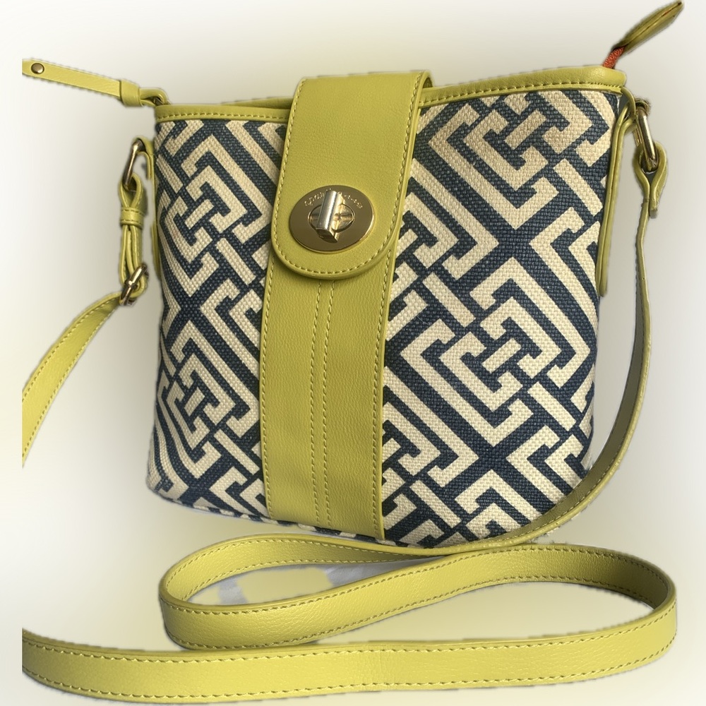 SPARTINA 449 🌴Daufuskie Island purse made of natural linen & leather